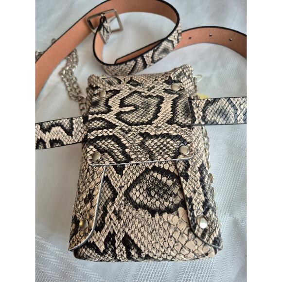 LMD/9000 Collection Rhinestone Crossbody Purse & Belt NWT Designed in Italy Chic - Picture 9 of 11